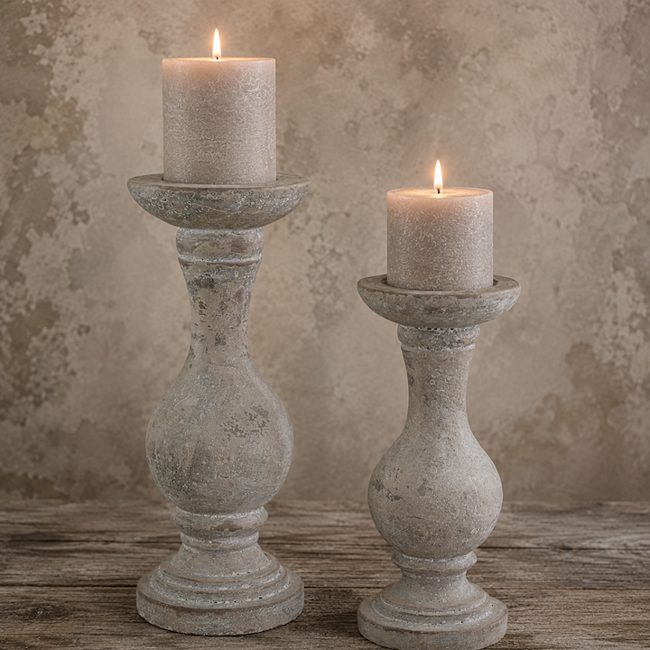 SMALL BALL CANDLE HOLDER 11x11x25cm